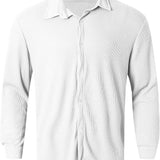 Men's Summer Casual Shirt | Lightweight, Long Sleeve