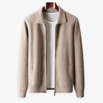 Beige wool cardigan