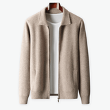 Beige wool cardigan