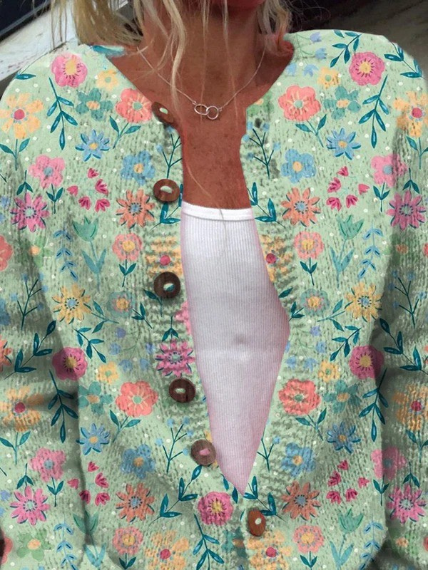 Foxfield — Women's Vintage Floral Cardigan