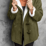 Saphira - Casual Warm Fleece Hooded Jacket