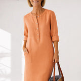 EVI | Everyday Casual Women's Dress with a Relaxed Fit and Timeless Style