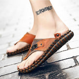 Men's Summer Handcrafted Sandals | Flip Flop, Stitched Sole