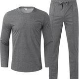 Men’s Casual Two Piece Set | Slim Fit, Trouser & Top