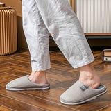 Men's Winter Slip-On Slippers | Cushioned, Warm Lining