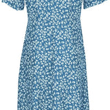 Women's Floral Summer Midi Dress | Puff Sleeve, Wrap Style