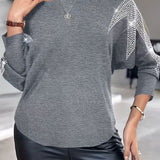 Whitney - Chic Long-Sleeve Sequin Sweater