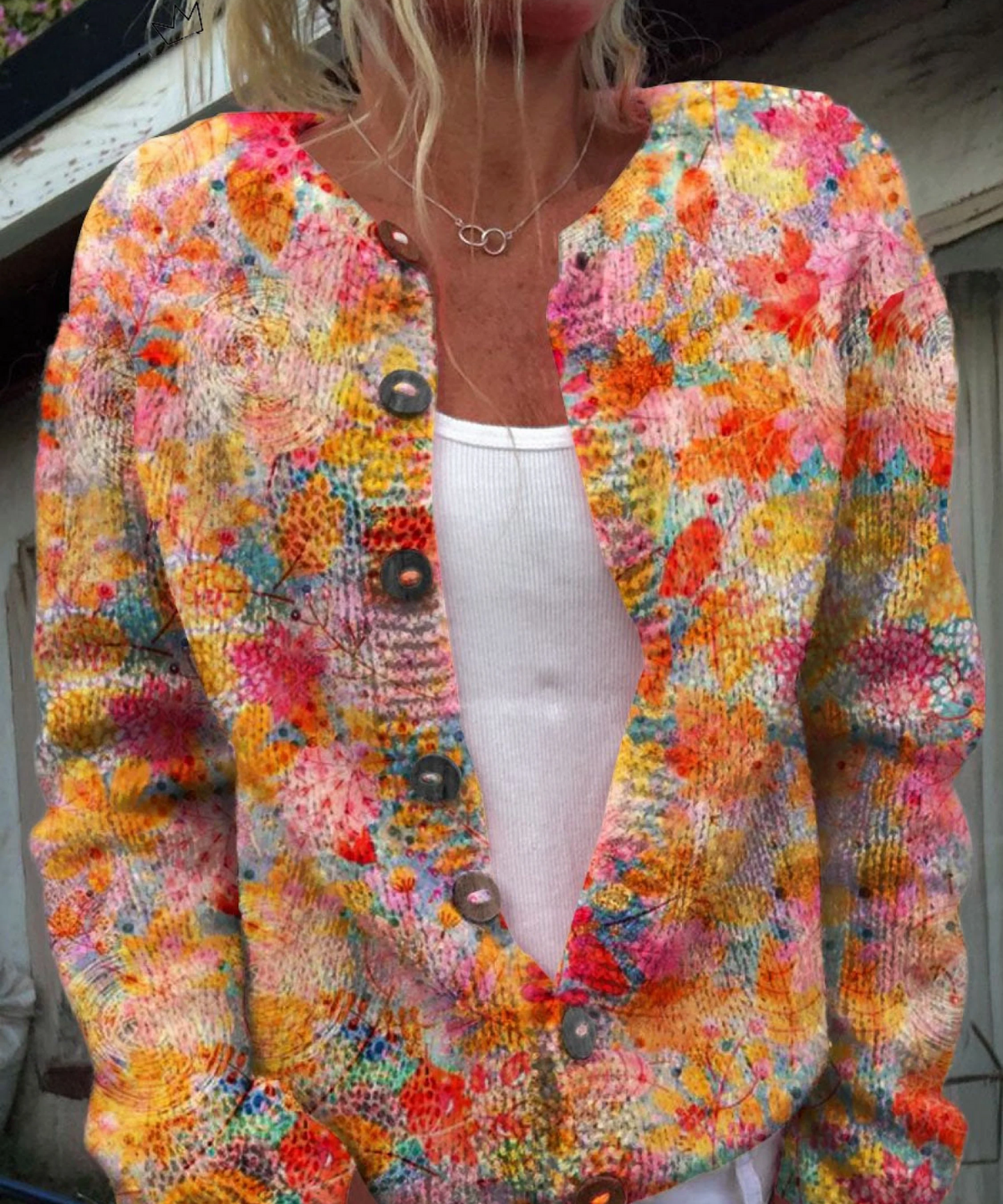 Helena — Vintage Knit Cardigan Sweater