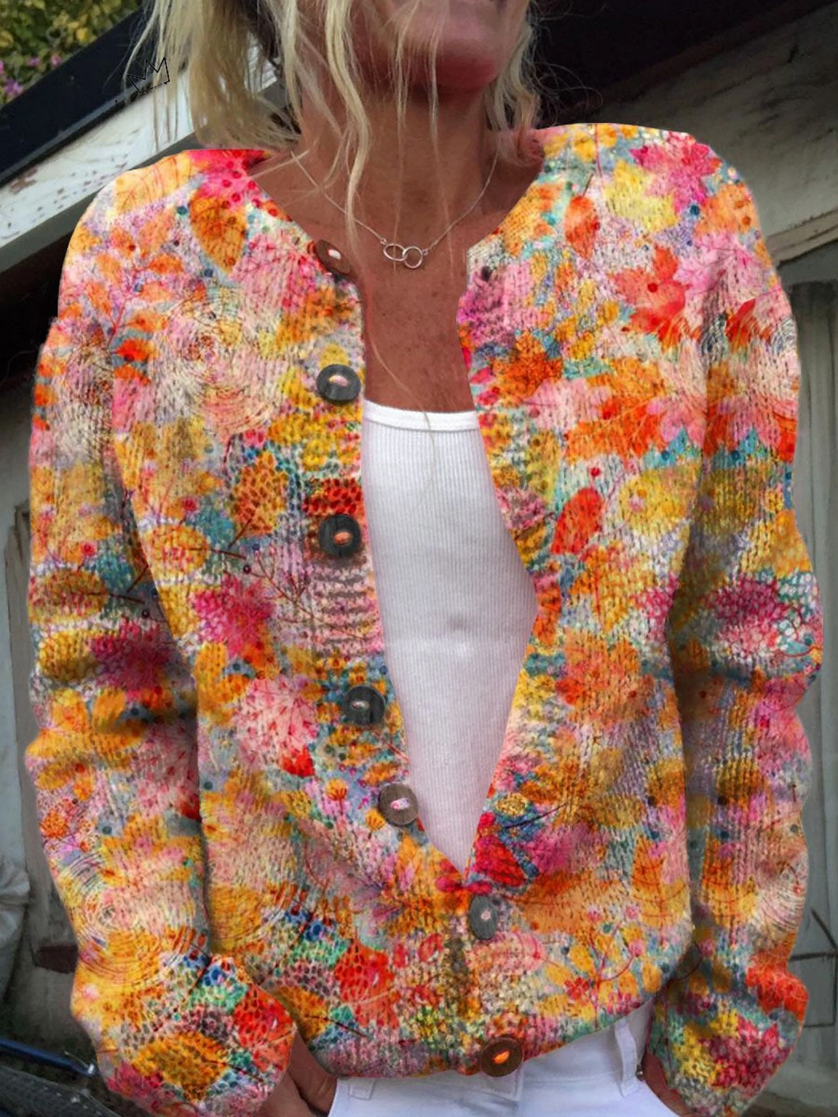 Helena — Vintage Knit Cardigan Sweater