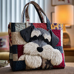 Schnauzer Handmade Quilted Shopping Bag