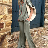 Lorayne - Casual loose blouse and trousers set