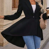 Zoella - Elegant long flare blazer