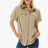 Danaya - Stylish multi-pocket polo blouse