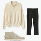 Soft Beige three-piece outfit