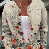 Sabrina — Vintage Floral Knit Cardigan