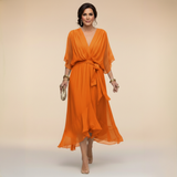 Bella - Flowing V-Neck Silhouette Dress