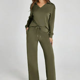 Remina - Elegant Jumper and Wide-Leg Trousers Set