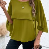 Bella - Stylish elegant batwing sleeve chiffon blouse