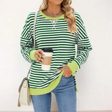 Chic Striped Knit Jumper for Women | Stylish, Cozy, Versatile