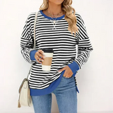 Chic Striped Knit Jumper for Women | Stylish, Cozy, Versatile