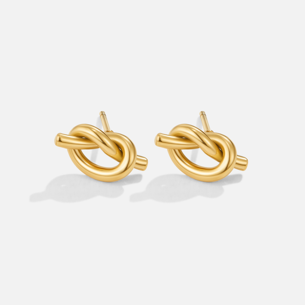Margaux – Braided Gold Earrings