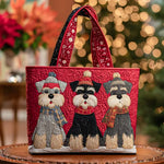 Schnauzer Handmade Quilted Tote Bag