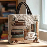 Coffee Lover's Handmade Quilted Tote Bag
