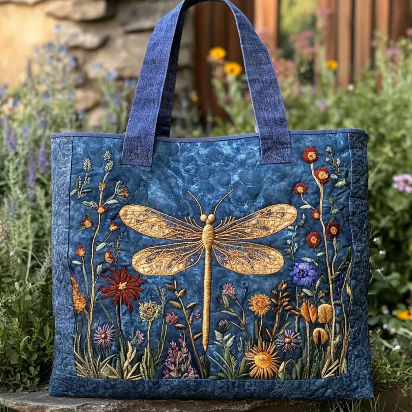 Everyday Patchwork Handmade Quilted Tote Bag