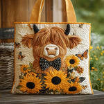 Butterfly and Bow Handmade Quilted Tote Bag