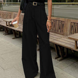 Zasha - Wide-leg pleated trousers