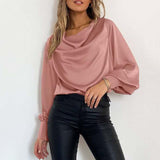 Shantelle - Stylish loose long-sleeve blouse