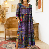 Manuela | Ethnic Patchwork Denim Dress