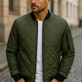 Varel | Cotton Jacket with Diamond Pattern