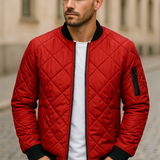 Varel | Cotton Jacket with Diamond Pattern