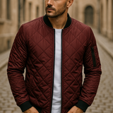 Varel | Cotton Jacket with Diamond Pattern