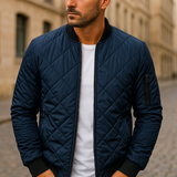 Varel | Cotton Jacket with Diamond Pattern