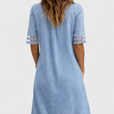 Brittany | Figure Flattering Denim Dress
