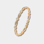Claire – Sophisticated Gold Bracelet Adorned with Zirconia