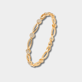 Claire – Sophisticated Gold Bracelet Adorned with Zirconia