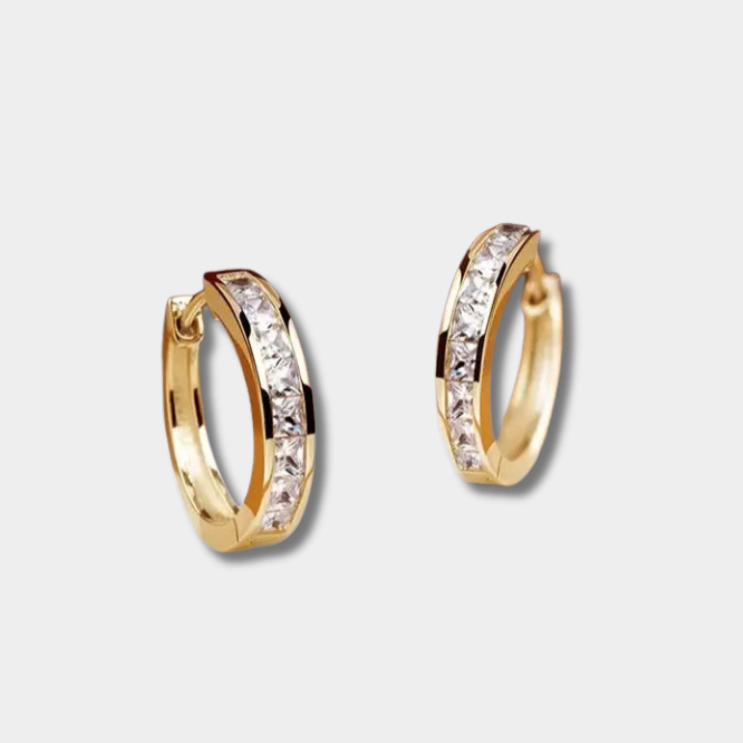 Pauline – Exquisite Gold and Crystal Earrings