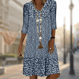 Women's Boho Floral Summer Dress | Midi