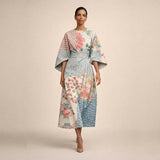 CLEMENTINE | Airy Floral Midi Dress with Sculpted Waist