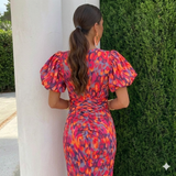 Alessia - Sophisticated Dress with Exquisite Print