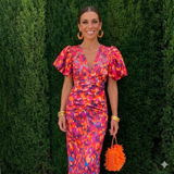 Alessia - Sophisticated Dress with Exquisite Print