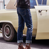 Men’s Ankle Leather Boots | Zipper, Distressed Look