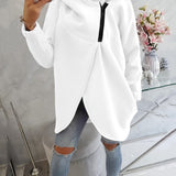 Brielle - Stylish oversized warm zipper hoodie jacket