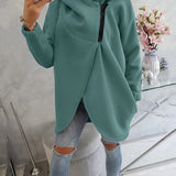 Brielle - Stylish oversized warm zipper hoodie jacket
