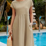 Women's Casual Smock Summer Dress | Midi