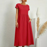 HEIKE | ELEGANT MIDI DRESS WITH A CLASSIC FLOW