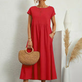 HEIKE | ELEGANT MIDI DRESS WITH A CLASSIC FLOW